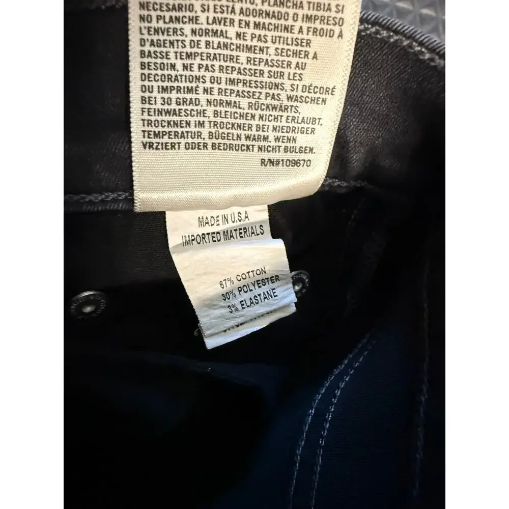 Citizens of humanity rocket high rise skinny black jeans sz 26